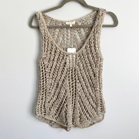 Eileen Fisher Tops - NWT Eileen Fisher Size S • Loose Knit Scoop Neck Sweater Tank Natural